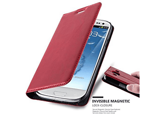 carcasa de móvil Funda libro para Móvil - Carcasa protección resistente de estilo libro;CADORABO, Samsung, Galaxy S3 / S3 NEO, rojo manzana