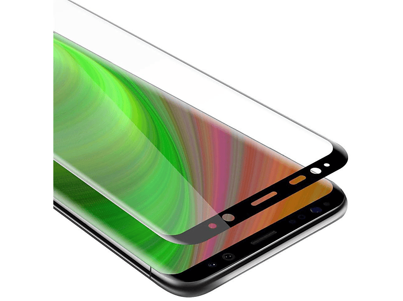 CADORABO Schutzglas voll kelebend Schutzfolie(für Samsung Galaxy S9)