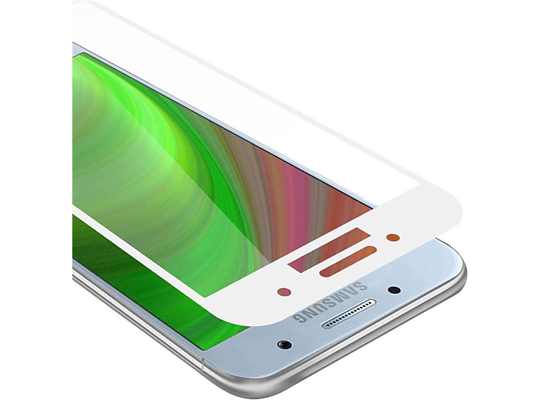 CADORABO Schutzglas voll kelebend Schutzfolie(für Samsung Galaxy A7 2017)
