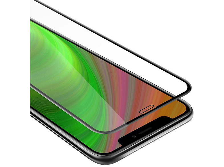 CADORABO Schutzglas voll kelebend XS) / X iPhone Apple Schutzfolie(für