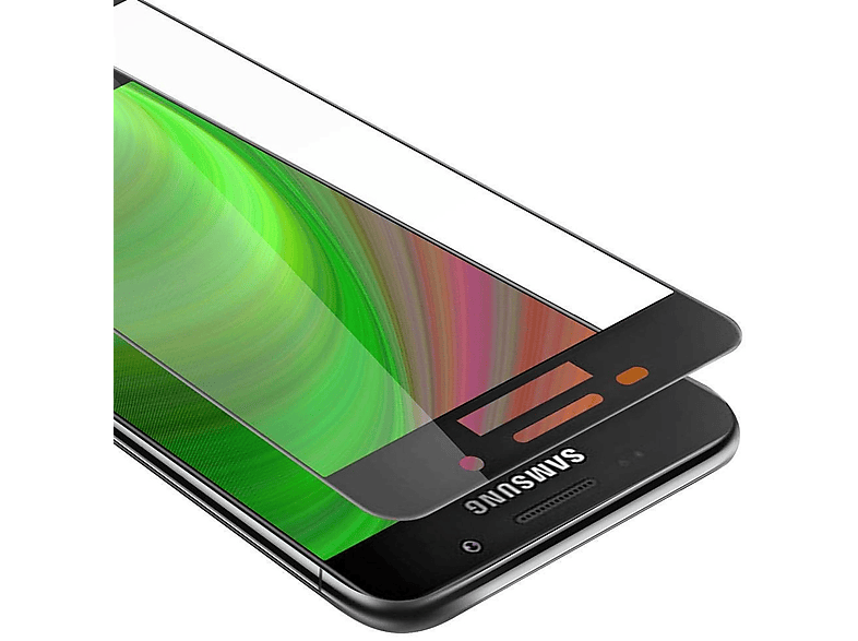 CADORABO Schutzglas Schutzfolie(für 2016) Galaxy A7 Samsung voll kelebend