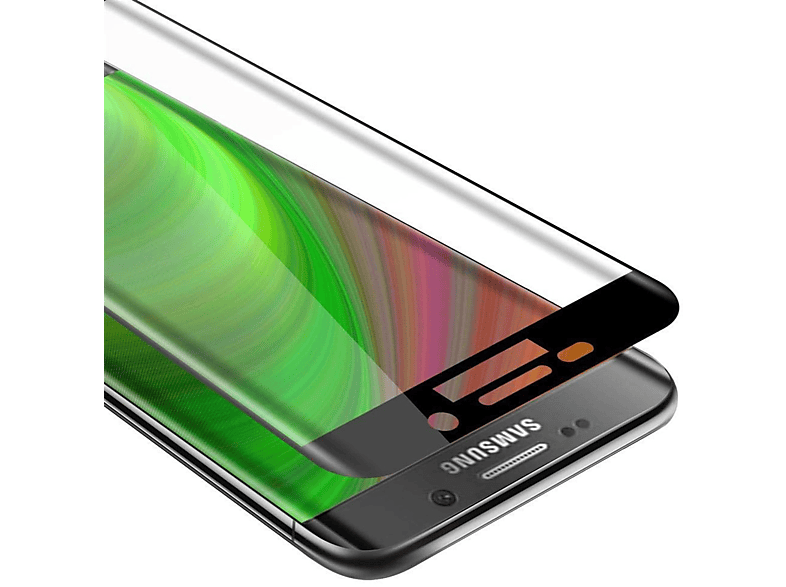 CADORABO Schutzglas voll EDGE) Samsung S6 kelebend Galaxy Schutzfolie(für