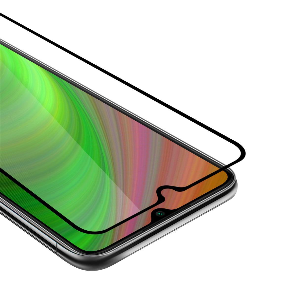 Telefono con protezione schermo applicata. Contorno nero della protezione.