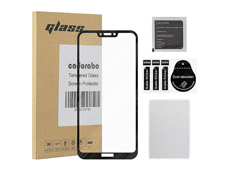 cadorabo Tempered Glass compatible with Honor 10 LITE in HIGH TRANSPARENCY - Screen Protection 3D Touch compatible with 9H Hardness - Bulletproof