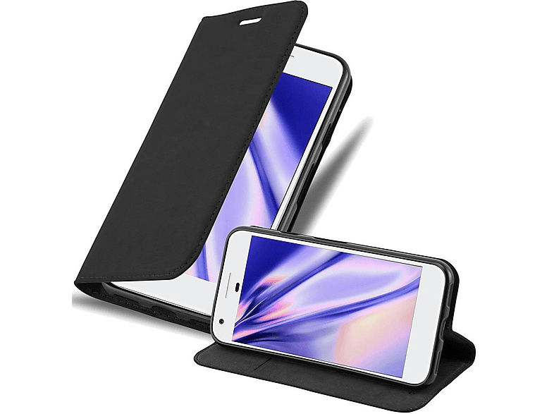 Cadorabo Custodia Libro Per Google Pixel 4: Nero Notte, Porta Carte, Funzione Stand E Chiusura Magnetica