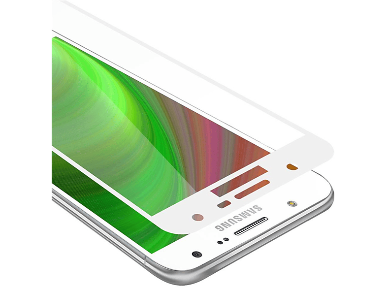 CADORABO Schutzglas voll kelebend Schutzfolie(für 2015) J7 Samsung Galaxy