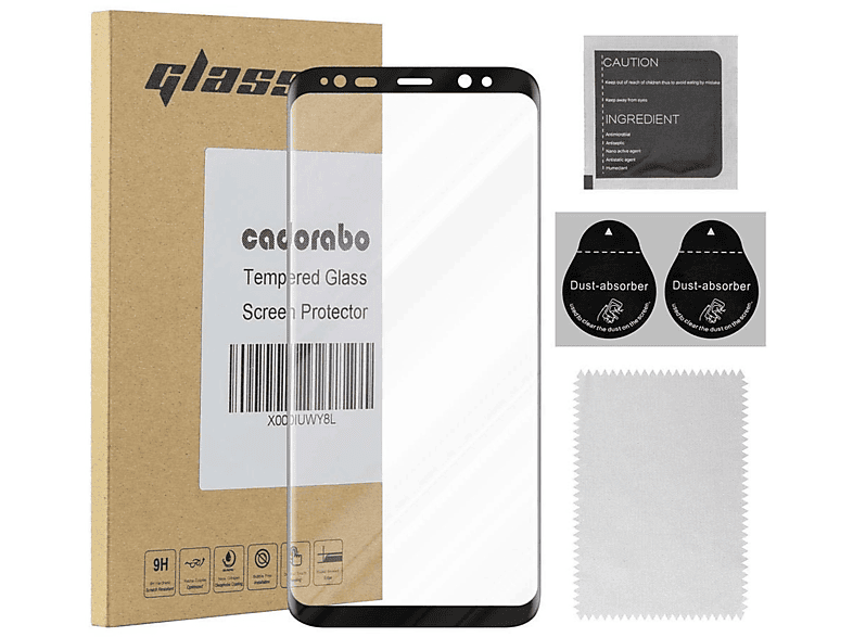 PLUS) Galaxy Schutzfolie(für S8 Samsung vollklebend CADORABO Schutzglas