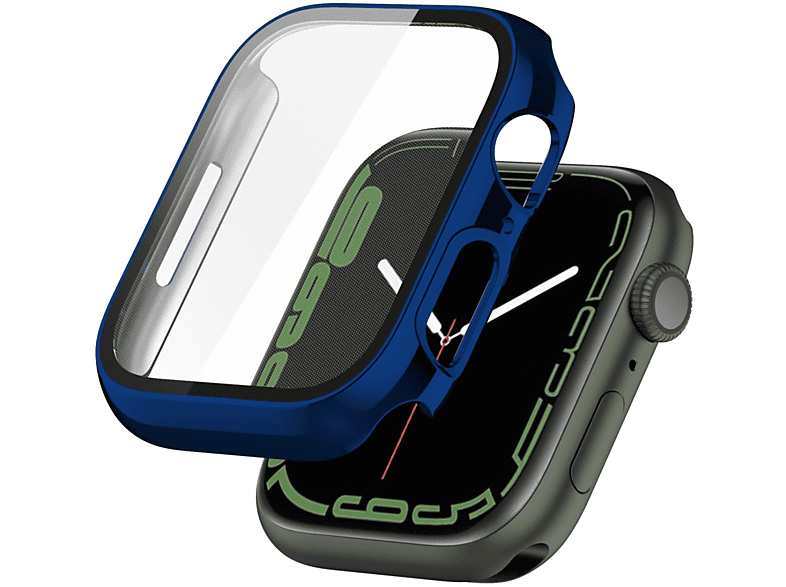 KÖNIG DESIGN Schutzcase, Displayschutz, Apple, Watch Series 7 45mm, Sternenblau