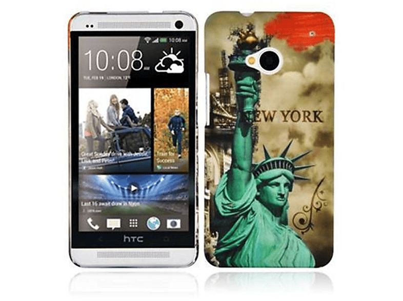 Cadorabo Custodia Flip Per HTC One A9, Colore Rosso Mela, Cover Libro Con Chiusura Magnetica E Slot Per Carte, Protezione Completa
