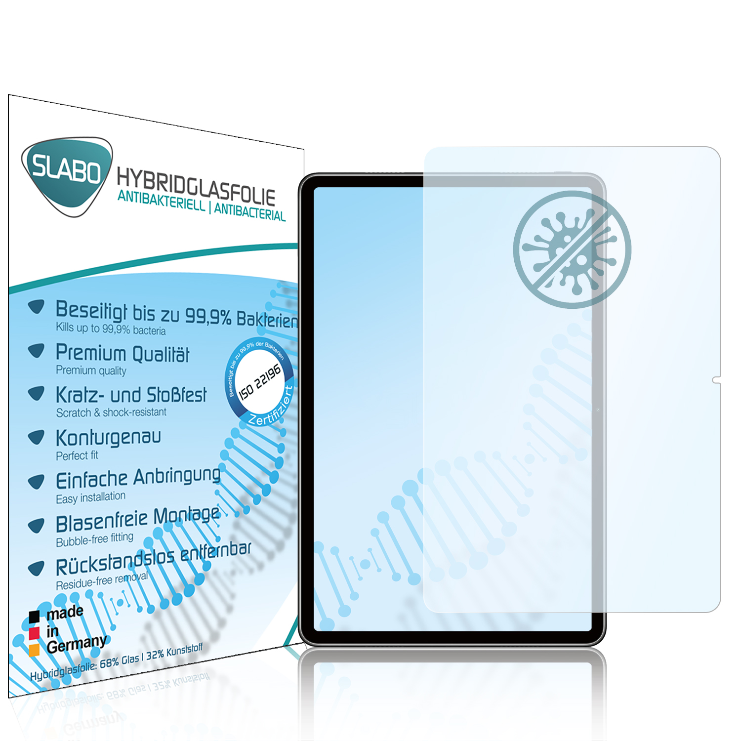 Displayschutz(für Hybridglasfolie SLABO Huawei (2021)) MatePad 11 antibakterielle flexible