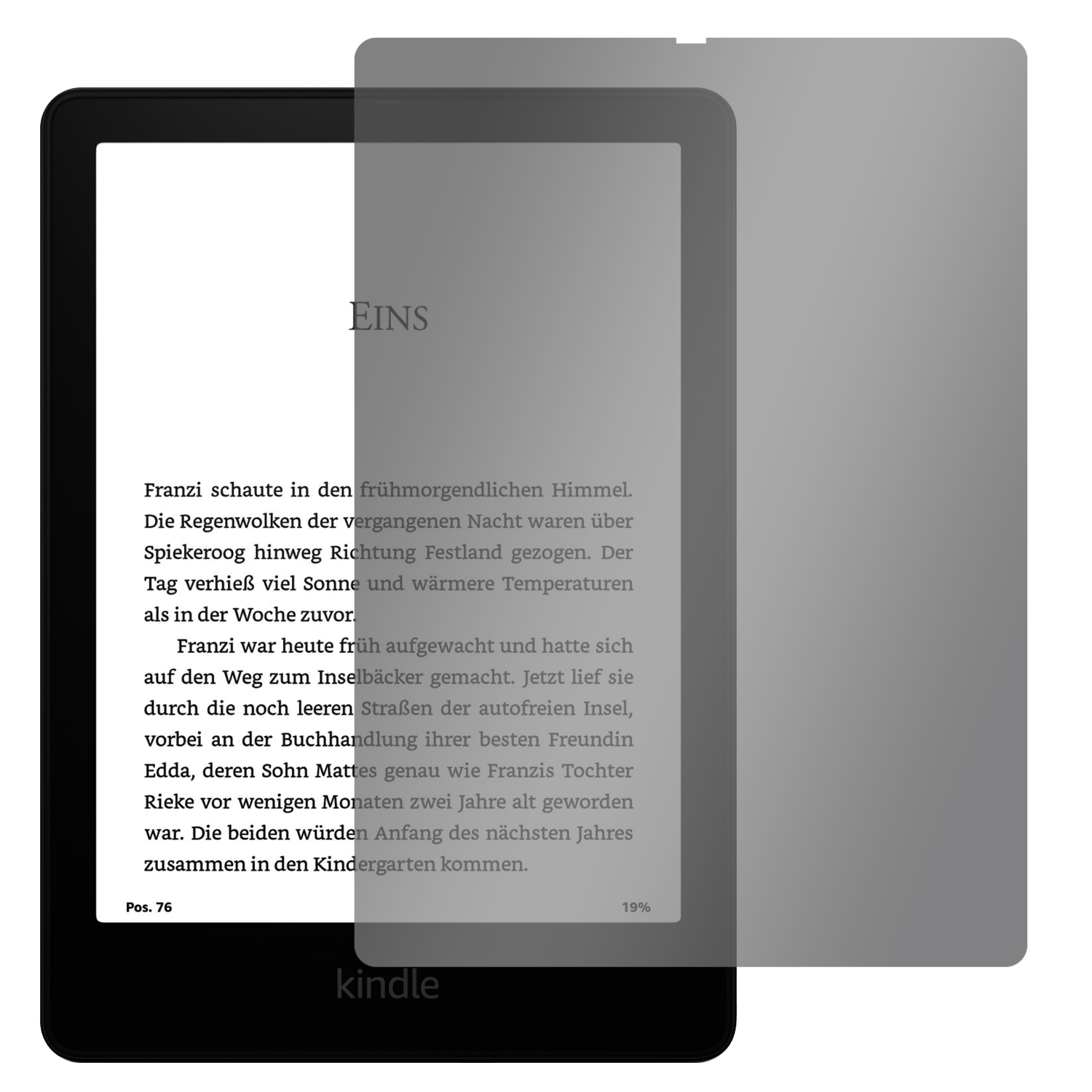 SLABO Blickschutzfolie View Protection Schwarz Generation Signature Paperwhite Edition 2021)) | (11. Kindle Amazon Displayschutz(für 360°