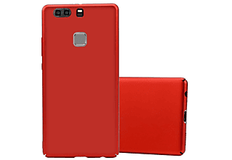carcasa de móvil Funda rígida para móvil de plástico duro – Carcasa Hard Cover protección;CADORABO, Huawei, P9 PLUS, metal rojo