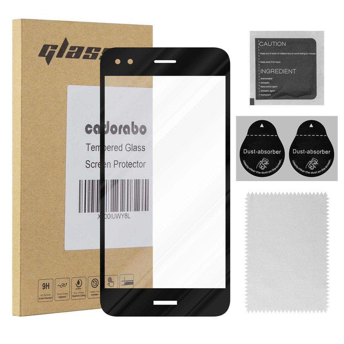 Cadorabo Vetro di protezione del display (1 pz., LG Q6