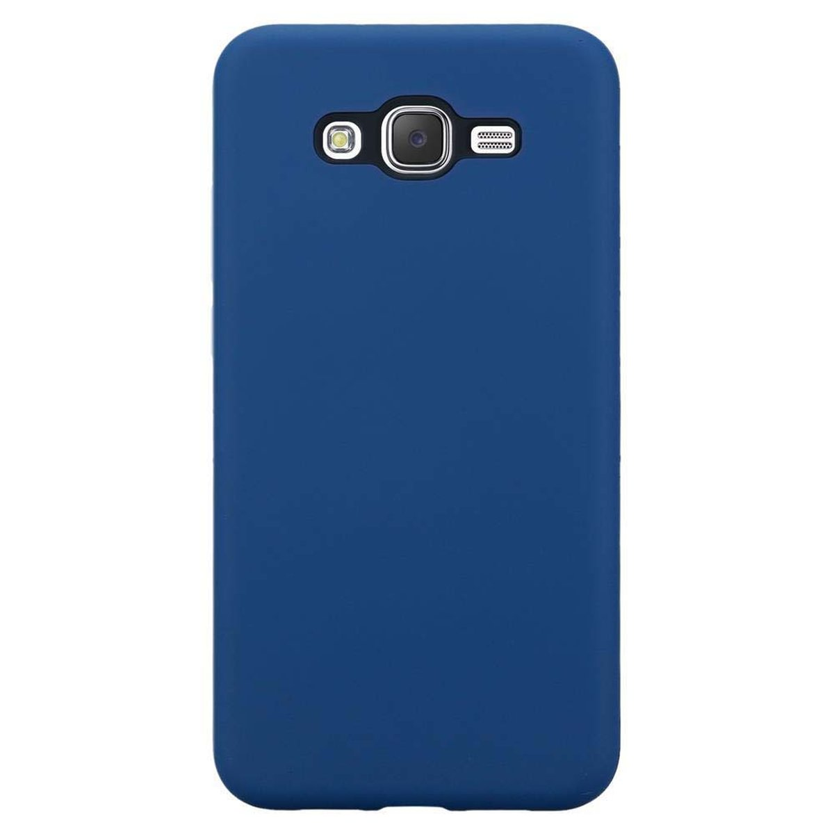 CADORABO Hybrid Hülle 3-in-1 Schutz, 2015, DUNKEL J7 Galaxy Samsung, Backcover, BLAU