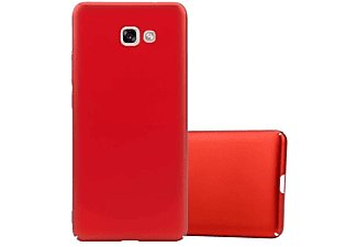 carcasa de móvil Funda rígida para móvil de plástico duro – Carcasa Hard Cover protección;CADORABO, Samsung, Galaxy A7 2017, metal rojo