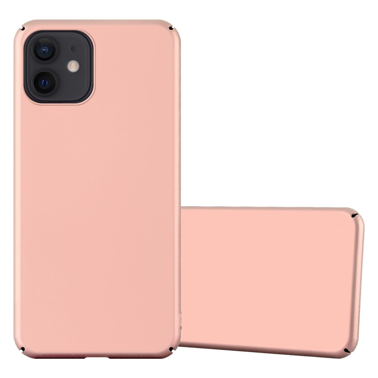 Eine rosa Handyhülle und ein Telefon. Die Handyhülle ist leer. Der Hintergrund ist weiß.
