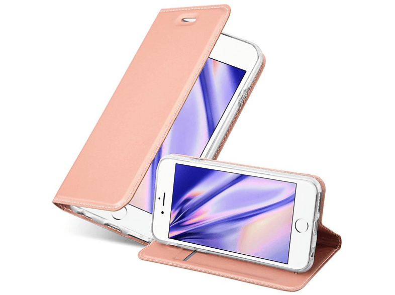 CADORABO Handyhülle Classy Book Style, Bookcover, Apple, iPhone 6 / 6S, CLASSY ROSÉ GOLD