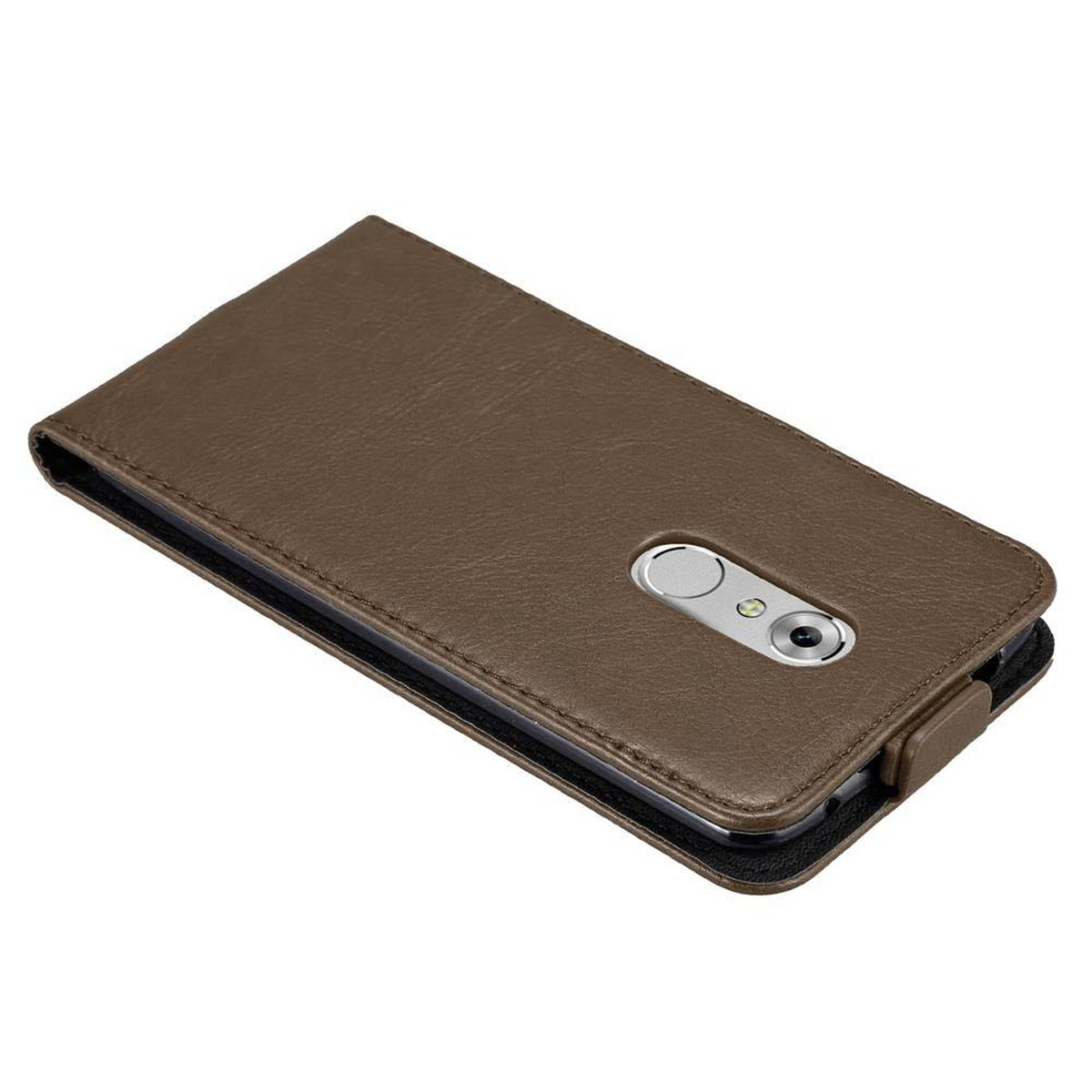 Style, im CADORABO Axon Cover, KAFFEE Flip ZTE, BRAUN Hülle Flip 7,