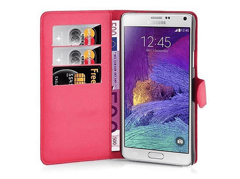 Cadorabo Hülle Für LG V20 – Kunstleder, Flip-Cover Mit Magnet, Standfunktion & Kartenfach – Rot