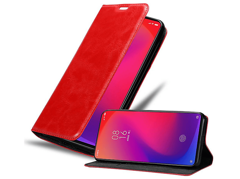 CADORABO Book Hülle Invisible Magnet, Bookcover, Xiaomi, Mi 9T / Mi 9T PRO / RedMi K20 / RedMi K20 PRO, APFEL ROT