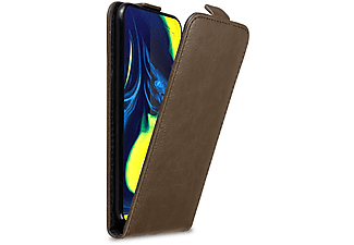 carcasa de móvil  - Funda libro para Móvil - Carcasa protección resistente de estilo libro CADORABO, Samsung, Galaxy A80 / A90 4G, 80 café