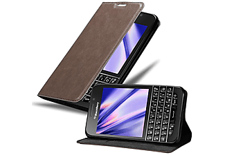 carcasa de móvil  - Funda libro para Móvil - Carcasa protección resistente de estilo libro CADORABO, Blackberry, Q10, 80 café