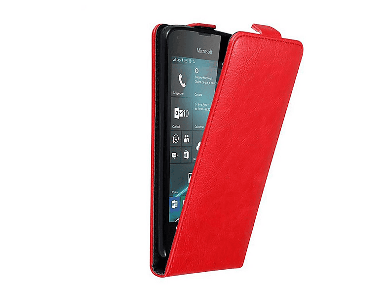 CADORABO Cover In Design Flip Con Chiusura Magnetica, Custodia Per Cellulare Per Lumia 550 Rosso Mela 77205266