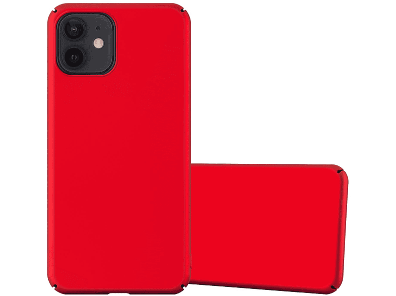 CADORABO Hülle im Hard Case Matt Metall Style, Backcover, Apple, iPhone 12 PRO MAX, METALL ROT