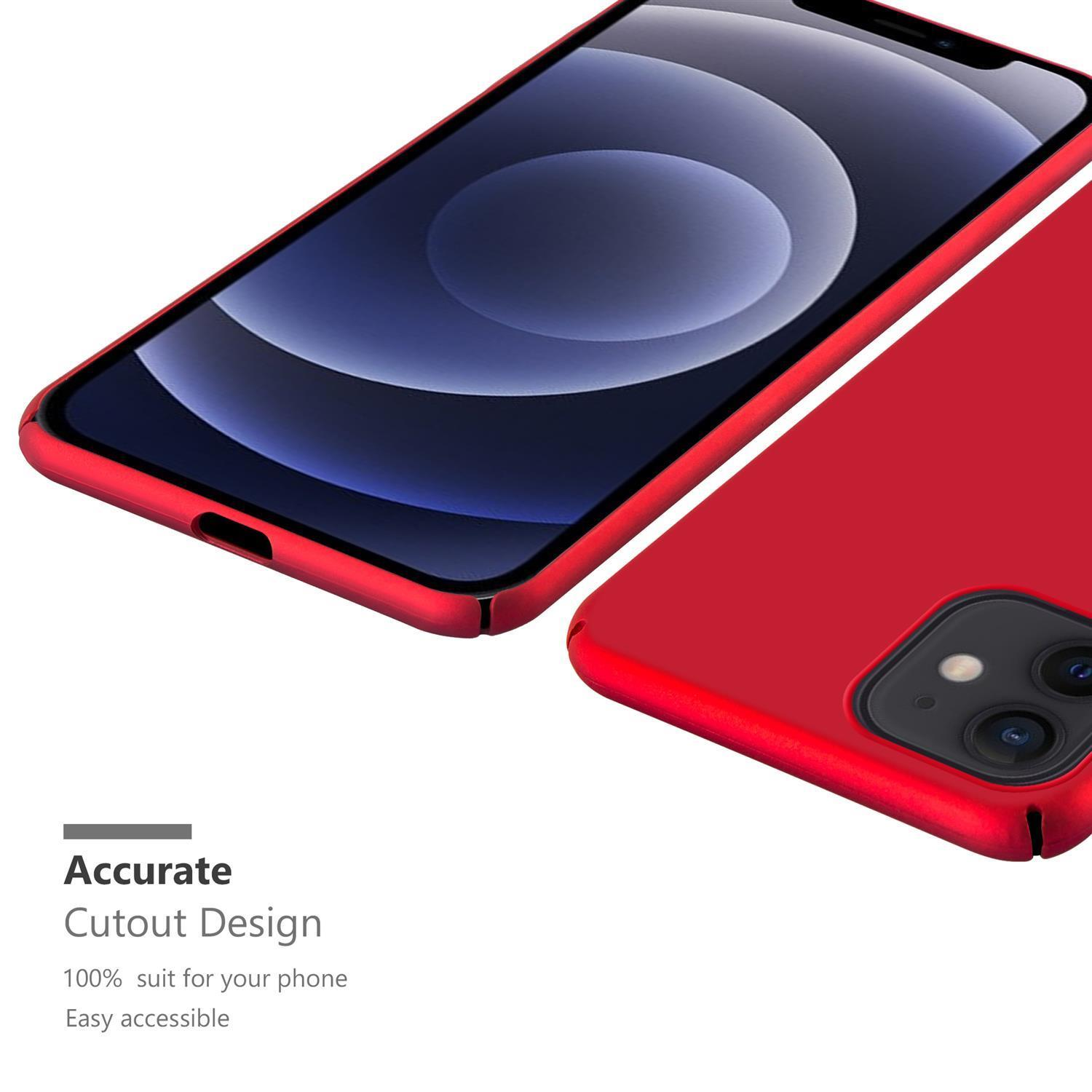 Zwei rote Handyhüllen. Präzises Ausschnittdesign.
