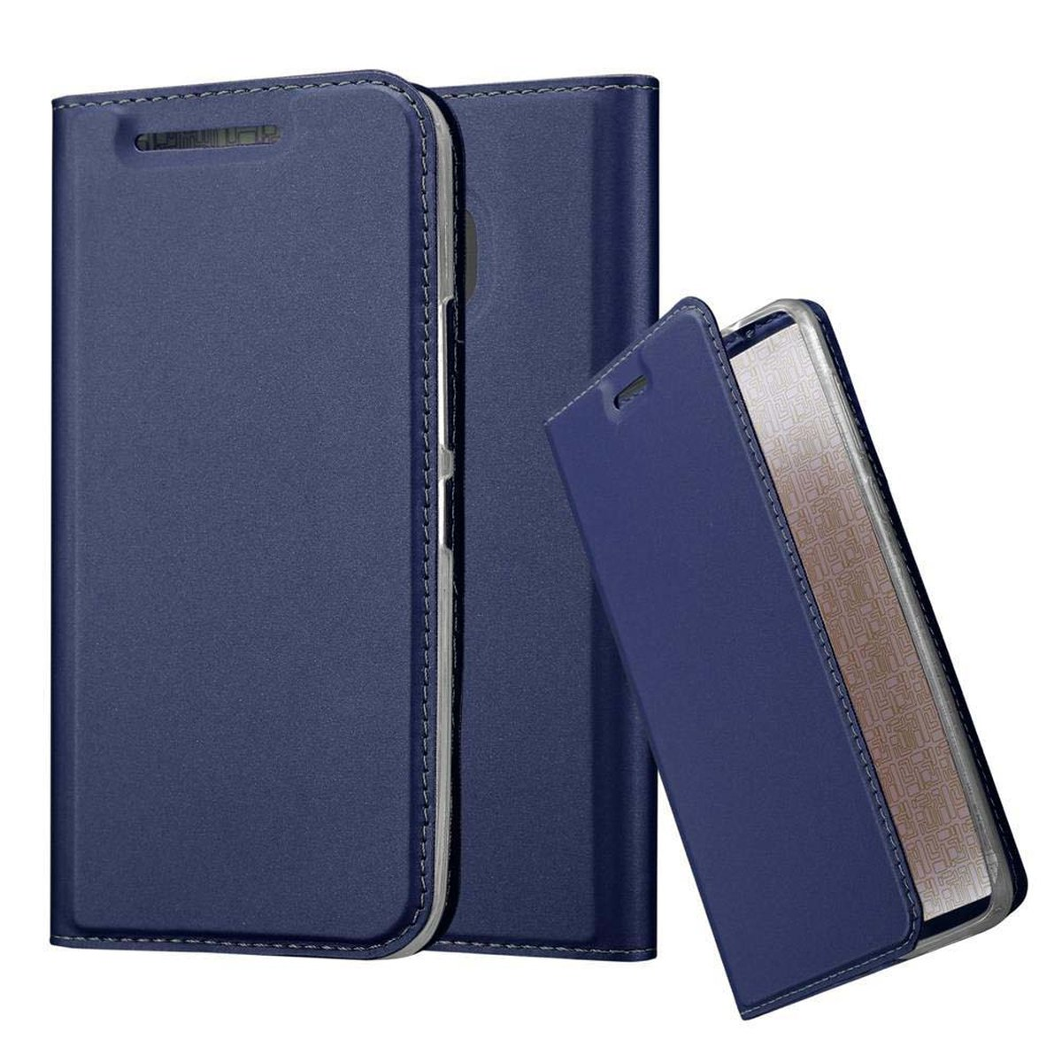 Cadorabo Custodia Libro Per HTC One M9 – Classy Argento – Portafoglio Con Vani Carte E Chiusura Magnetica - 3