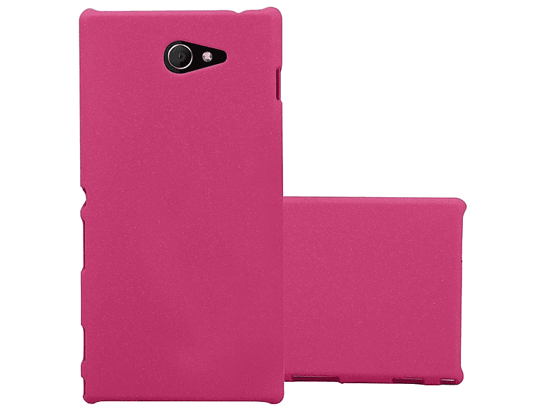 CADORABO Hülle im Hard Case Frosty Style, Backcover, Sony, Xperia M2 / M2 AQUA, FROSTY PINK | Backcover