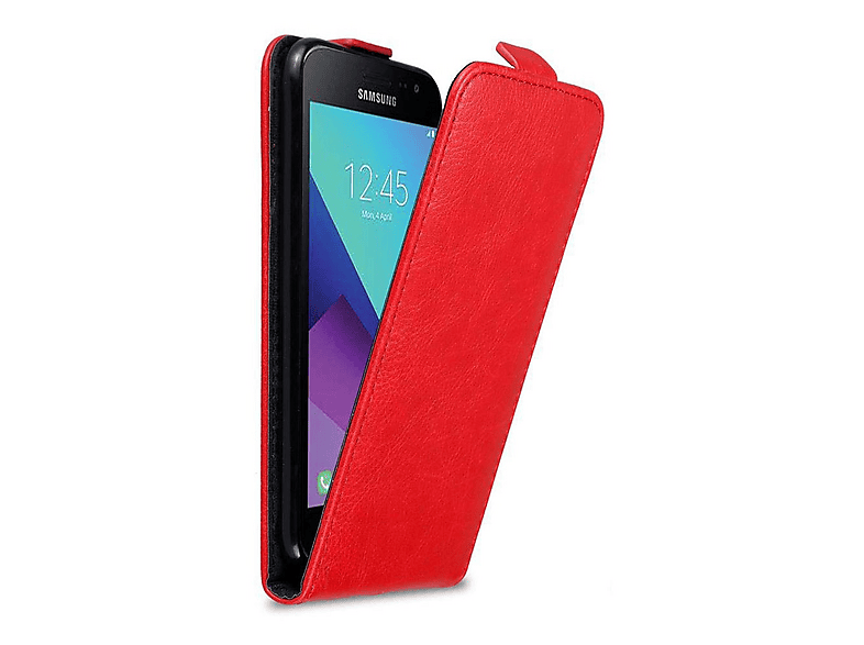 Cadorabo Custodia Flip Per OnePlus 5T - Colore Rosso Mela - Cover In Pelle Sintetica Con Chiusura Magnetica E Apertura 360°
