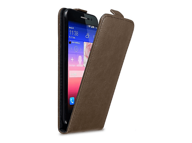 Cadorabo Custodia per Huawei P7 in KAVIAR, in ecopelle liscia, con
