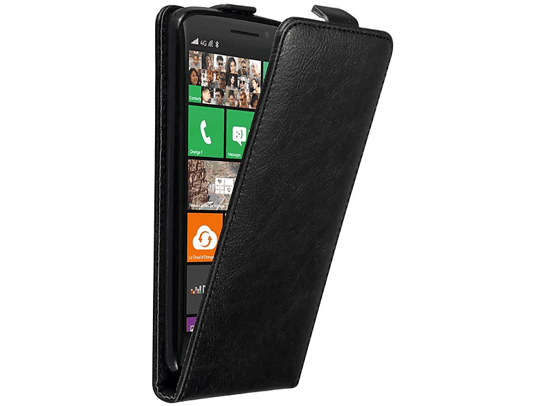 Flip Flip 930, Hülle Nokia, 929 / Cover, SCHWARZ CADORABO Style, Lumia im NACHT