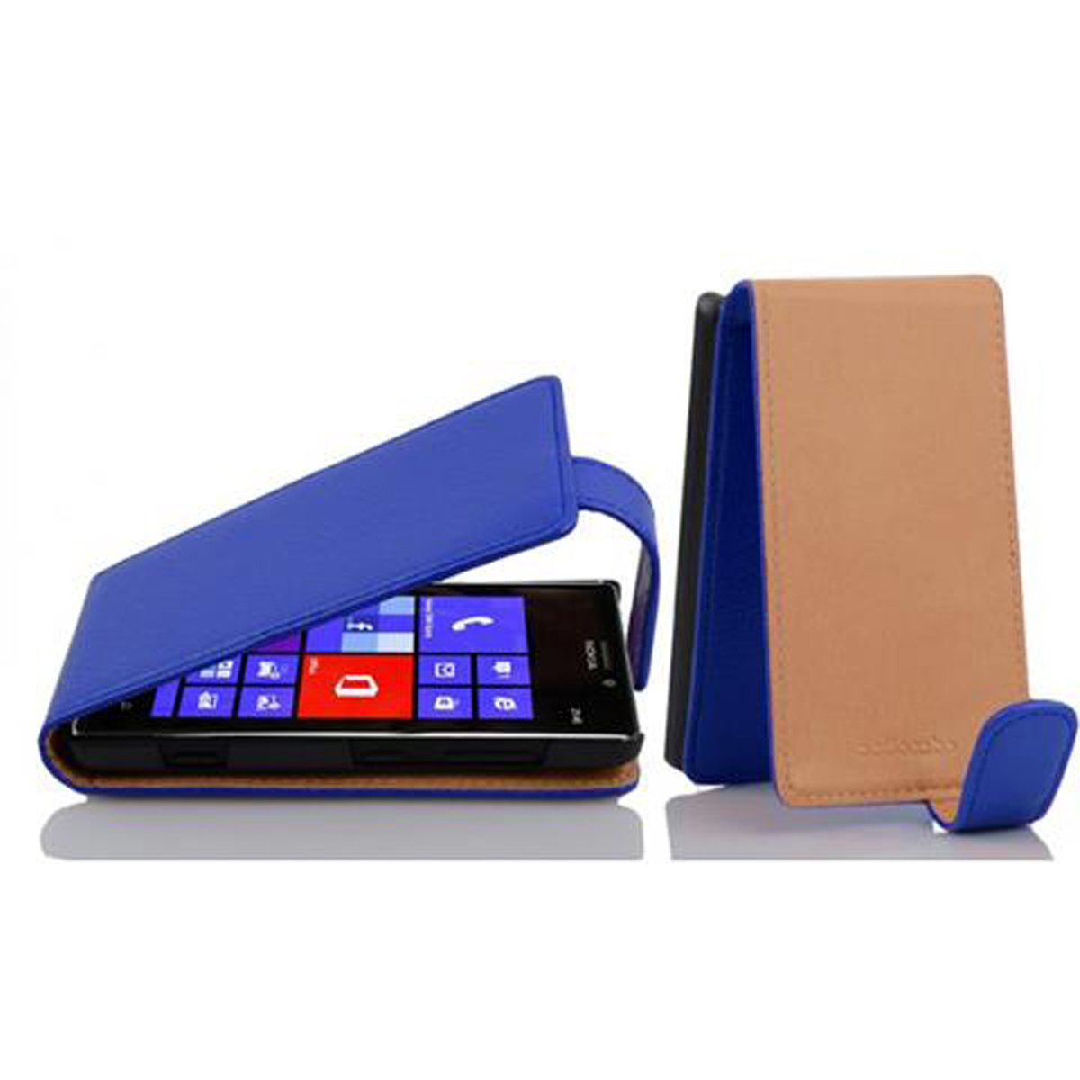 Flip KÖNIGS Cover, Style, 925, Lumia CADORABO Schutzhülle Nokia, BLAU Flip im