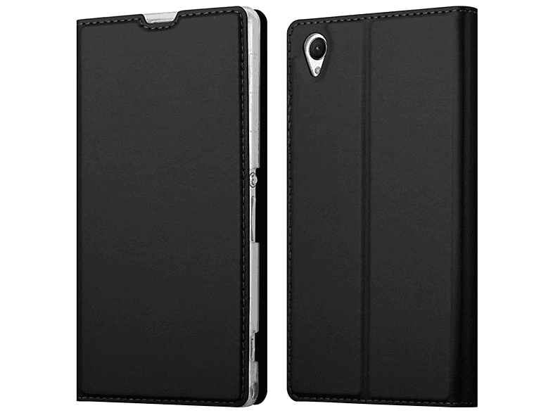 Classy CADORABO CLASSY SCHWARZ Handyhülle Book Xperia Z1, Bookcover, Style, Sony,