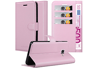 carcasa de móvil  - Funda libro para Móvil - Carcasa protección resistente de estilo libro CADORABO, Samsung, Galaxy A9 2016, rosa antiguo