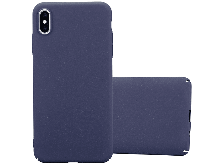 CADORABO Hülle im Hard Case Frosty Style, Backcover, Apple, iPhone XS MAX, FROSTY BLAU