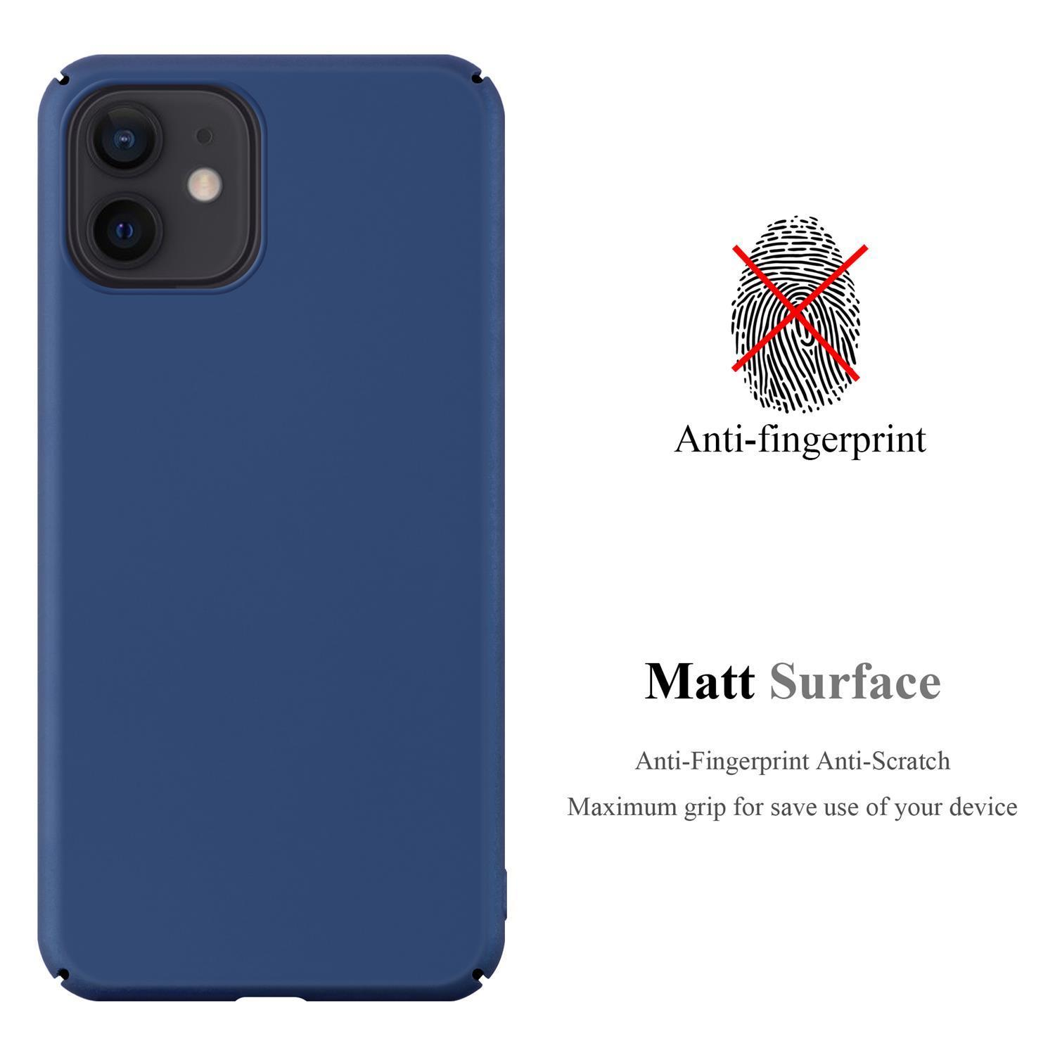 Blaue Handyhülle. Das Telefon hat eine blaue Hülle. Es hat eine Anti-Fingerabdruck-Oberfläche.