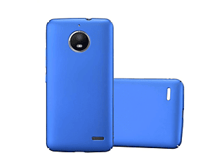 carcasa de móvil Funda rígida para móvil de plástico duro – Carcasa Hard Cover protección;CADORABO, Motorola, MOTO E4, metal azul