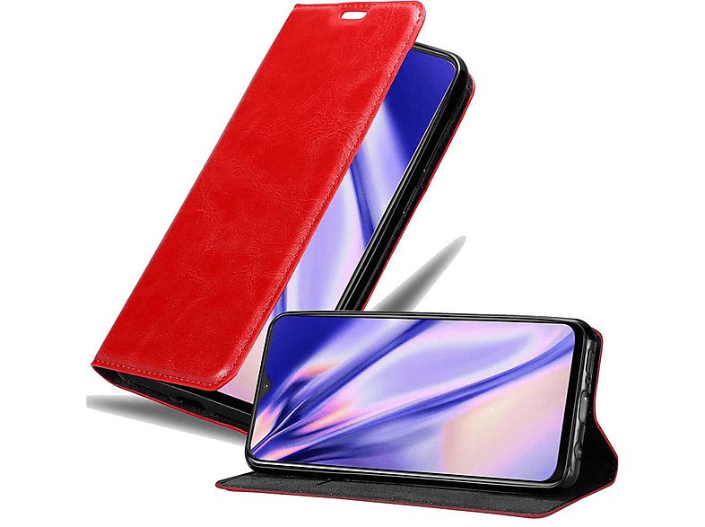 Cadorabo Custodia Libro Portafoglio Per OnePlus 7 | Rosso Mela Con Chiusura Magnetica E Vani - 2
