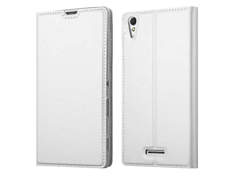 Cadorabo Custodia Libro per Sony Xperia T3 in Nero di Notte - con Vani