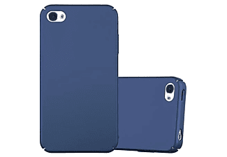 carcasa de móvil Funda rígida para móvil de plástico duro – Carcasa Hard Cover protección;CADORABO, Apple, iPhone 4 / iPhone 4S, metal azul