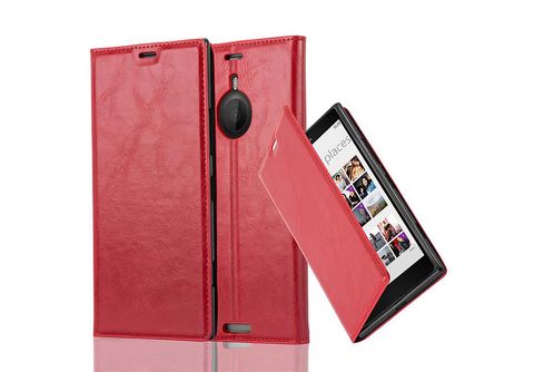 CADORABO Book Hülle Invisible Magnet, Bookcover, Nokia, Lumia 1520, APFEL  ROT