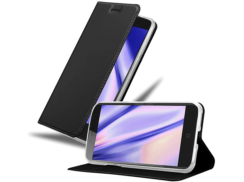 CADORABO Handyhülle Style, Book Classy ZTE, CLASSY SCHWARZ Blade Bookcover, V7