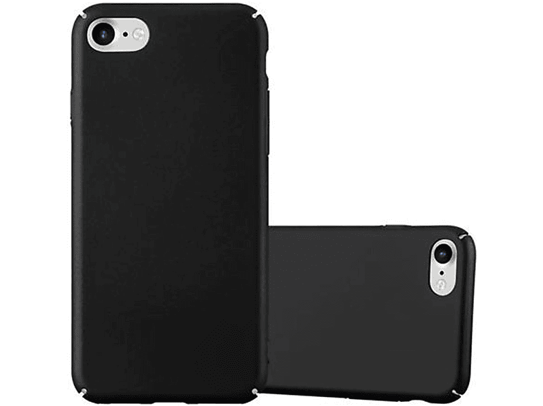 Backcover, 7 / 7S SE Case Style, Metall Apple, Matt METALL Hard CADORABO / 2020, / Hülle im iPhone 8 SCHWARZ