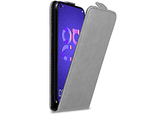 carcasa de móvil  - Funda libro para Móvil - Carcasa protección resistente de estilo libro CADORABO, Huawei, NOVA 5T / Honor 20 / 20s, gris titanio
