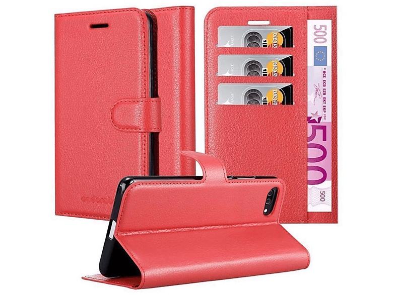 CADORABO Book 4 (5.5 KARMIN Bookcover, Standfunktion, MAX Hülle ZenFone ROT Asus, Zoll)
