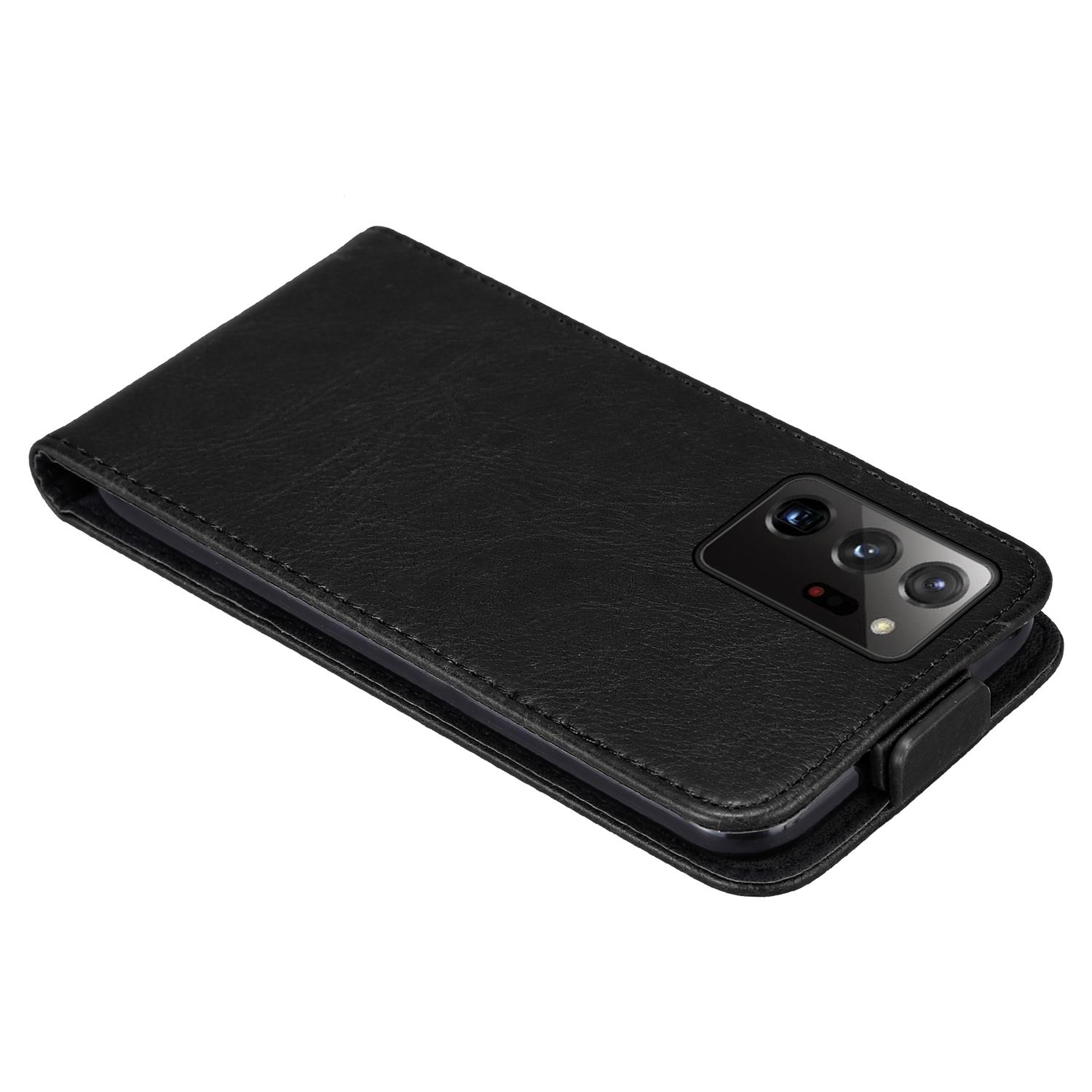 Style, SCHWARZ 20 Samsung, CADORABO Flip NOTE ULTRA, Cover, NACHT Flip Hülle Galaxy im