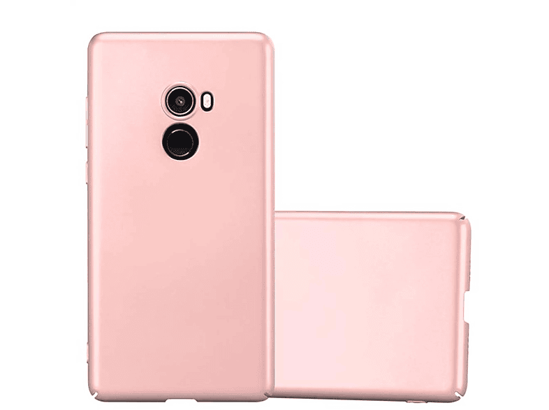 CADORABO Hülle im Hard Case Matt Metall Style, Backcover, Xiaomi, Mi MIX 2, METALL ROSÉ GOLD